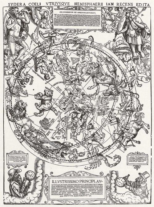 Deutscher Meister von 1558: Karte des nrdlichen Sternhimmels