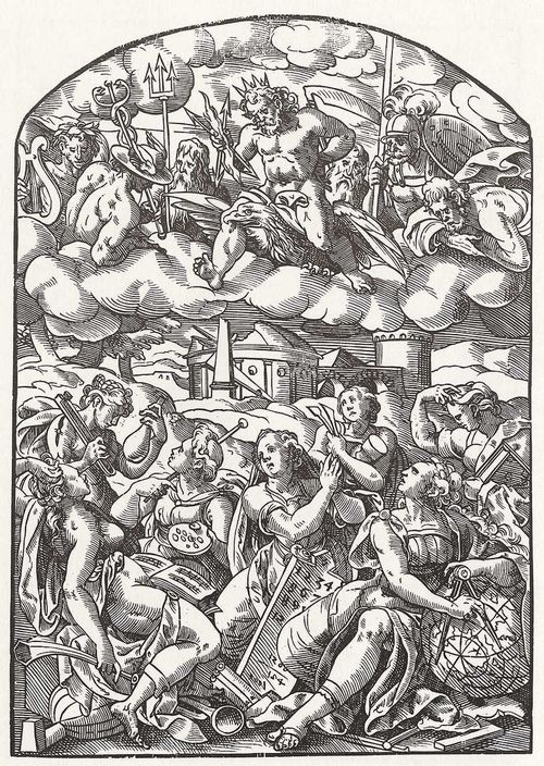 Deutscher Meister der 2. Hlfte des 16. Jahrhunderts: Die griechischen Gtter und die sieben Freien Knste