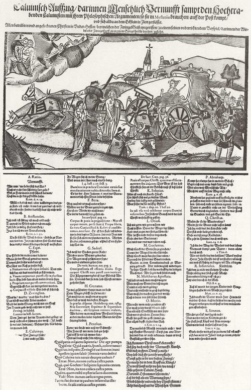 Deutscher Meister der 2. Hlfte des 16. Jahrhunderts: Antikalvinistisches Flugblatt