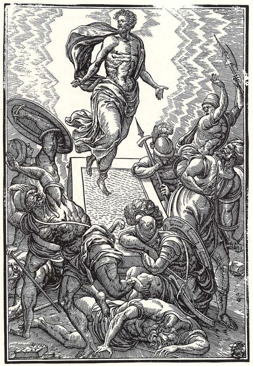 Hannas, Marx Anton: Die Auferstehung Christi mit sieben Soldaten