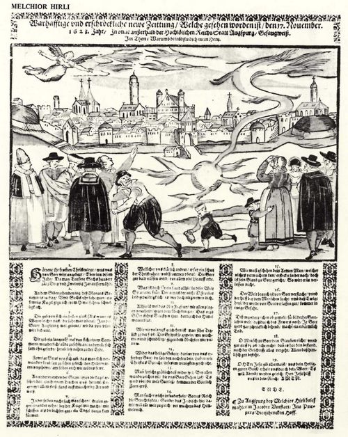 Hirli, Melchior: Lichtball gesehen bei Augsburg am 17. November 1623
