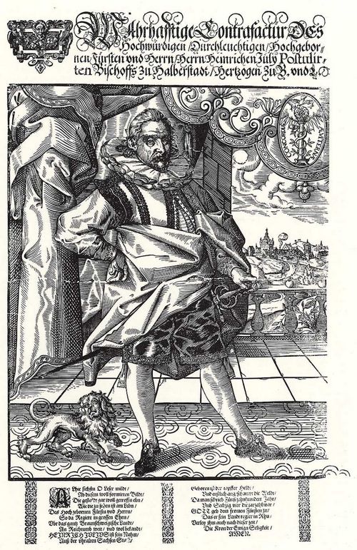 Holwein, Elias: Porträt des Herzogs Heinrich Julius von Braunschweig und Lüneburg, Bischof zu Halberstadt