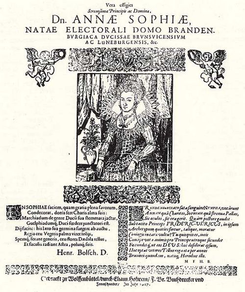 Holwein, Elias: Porträt der Herzogin Anna Sophia von Braunschweig