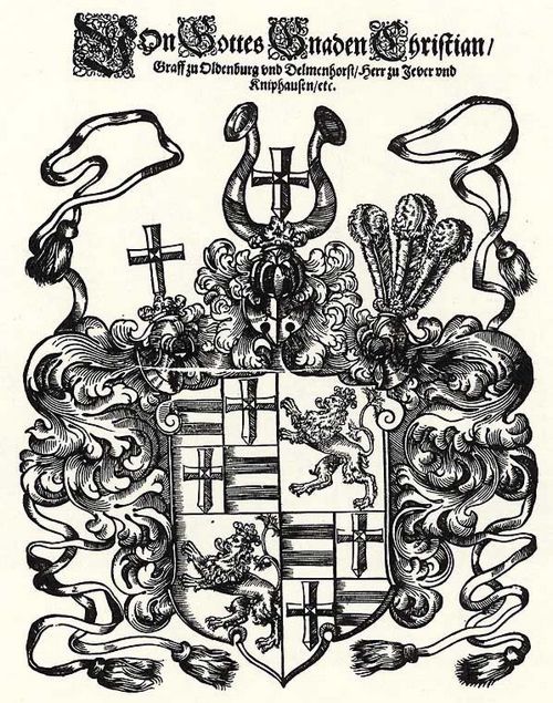 Holwein, Elias: Wappen des Grafen Christian von Oldenburg