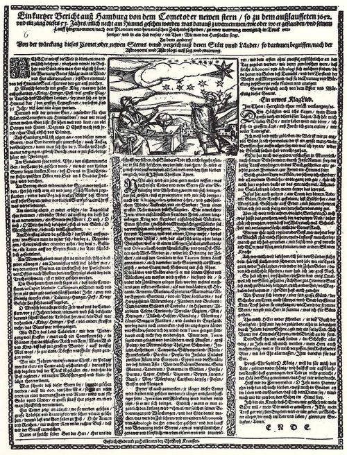 Krauss, Christoph: Bericht aus Hamburg von einem Kometen am 7. Dezember 1653