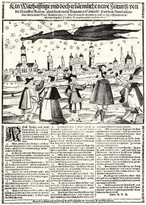 Kress, Georg: Erscheinung am Himmel über Augsburg am 17. April 1621