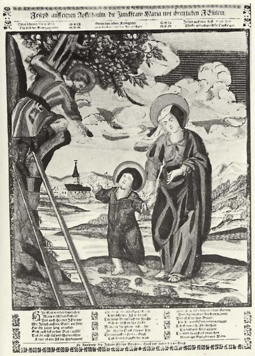 Steudner, Johann Philipp: Die Heilige Familie unter einem Apfelbaum
