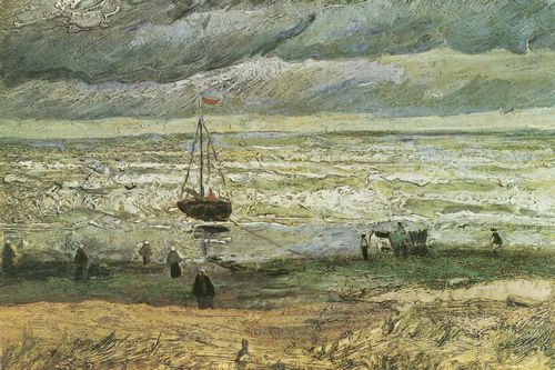 Gogh, Vincent Willem van: Strand von Scheveningen bei strmischem Wetter
