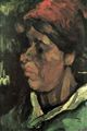 Gogh, Vincent Willem van: Kopf einer Bäuerin mit dunkler Haube