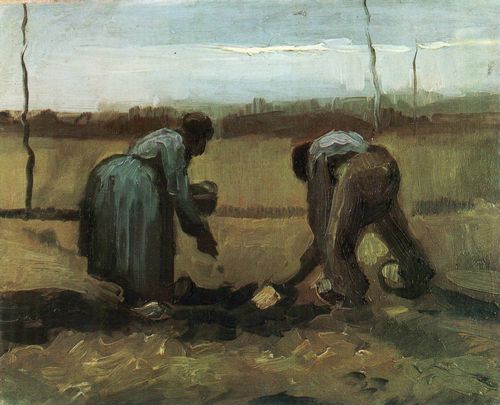 Gogh, Vincent Willem van: Bauer und Buerin beim Kartoffelsetzen