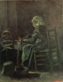 Gogh, Vincent Willem van: Frau am Spinnrad