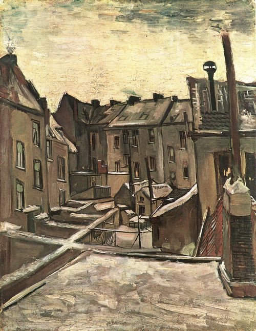 Gogh, Vincent Willem van: Hinterhfe in Antwerpen im Schnee