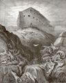 Doré, Gustave: Bibelillustrationen: Noah läßt eine Taube ausfliegen