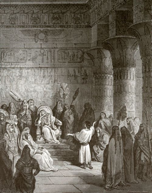 Dor, Gustave: Bibelillustrationen: Joseph deutet den Traum Pharaos