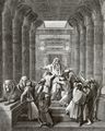 Doré, Gustave: Bibelillustrationen: Joseph gibt sich seinen Brüdern zu erkennen