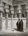 Doré, Gustave: Bibelillustrationen: Mose und Aaron vor dem Pharao