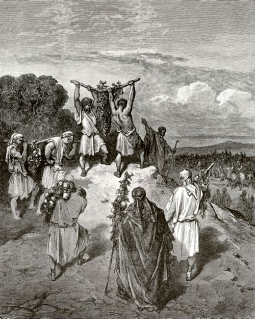 Dor, Gustave: Bibelillustrationen: Die Rckkehr der Kundschafter aus Kanaan
