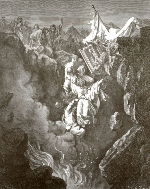 Dor, Gustave: Bibelillustrationen: Die Strafe Korahs, Dathans und Abirams