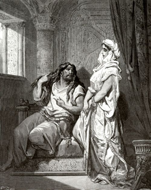 Dor, Gustave: Bibelillustrationen: Simson und Dalila