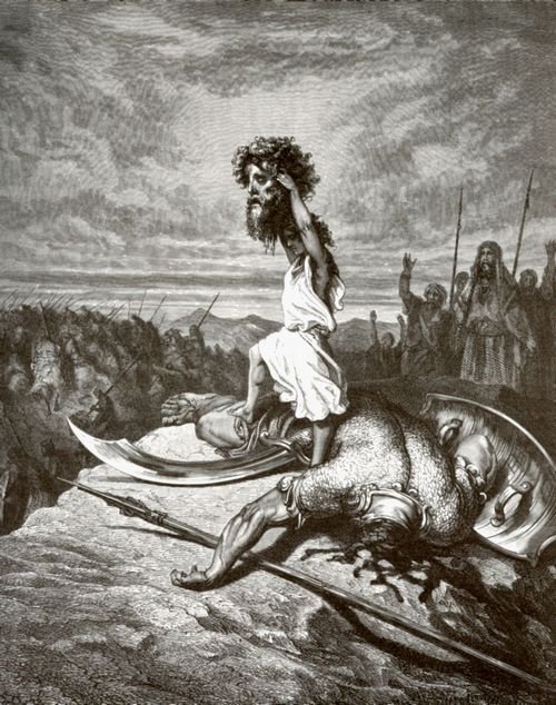 Dor, Gustave: Bibelillustrationen: David und Goliath