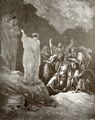 Doré, Gustave: Bibelillustrationen: Saul bei der Wahrsagerin in Endor