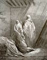 Doré, Gustave: Bibelillustrationen: Prophet Elias erweckt den Sohn der Witwe