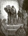 Doré, Gustave: Bibelillustrationen: Esra liest dem Volke das Gesetz vor