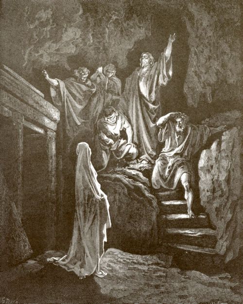 Dor, Gustave: Bibelillustrationen: Auferweckung des Lazarus
