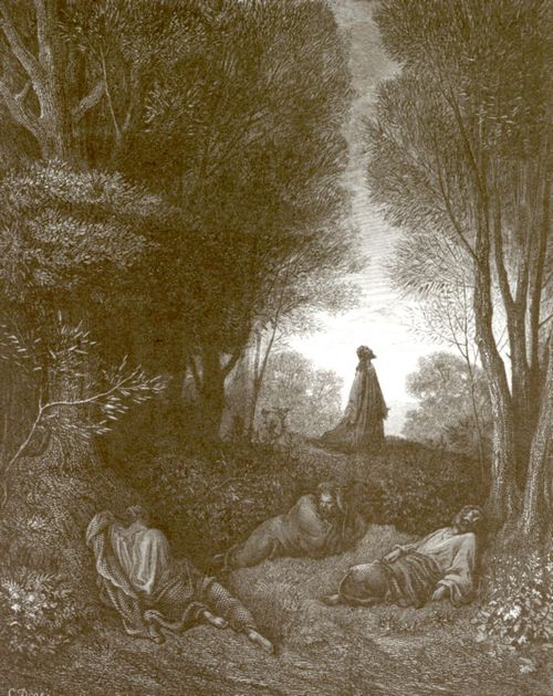 Dor, Gustave: Bibelillustrationen: Gebet Christi im Garten Gethsemane