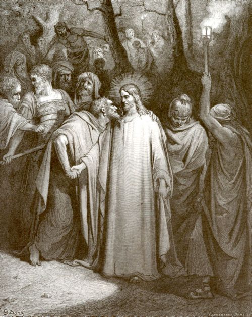 Dor, Gustave: Bibelillustrationen: Der Verrat des Judas