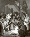 Doré, Gustave: Bibelillustrationen: Verleugnung Petri