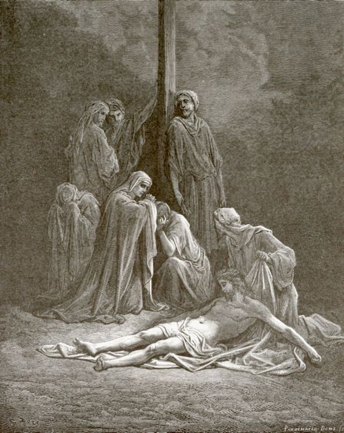 Dor, Gustave: Bibelillustrationen: Da nahmen sie den Leichnam Jesu und banden ihn in leinene Tcher...