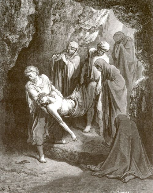 Dor, Gustave: Bibelillustrationen: Grablegung Christi
