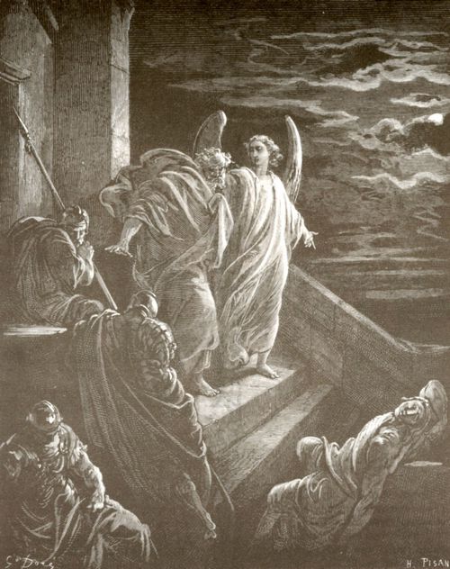 Dor, Gustave: Bibelillustrationen: Die Befreiung des Hl. Petrus aus dem Kerker