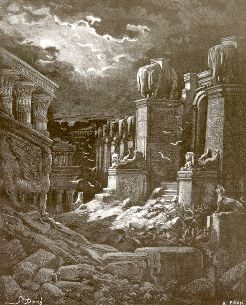 Dor, Gustave: Bibelillustrationen: Der Fall Babylons