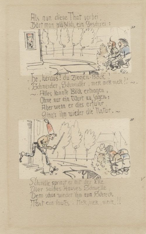 Busch, Wilhelm: Max und Moritz, Dritter Streich, Blatt 17