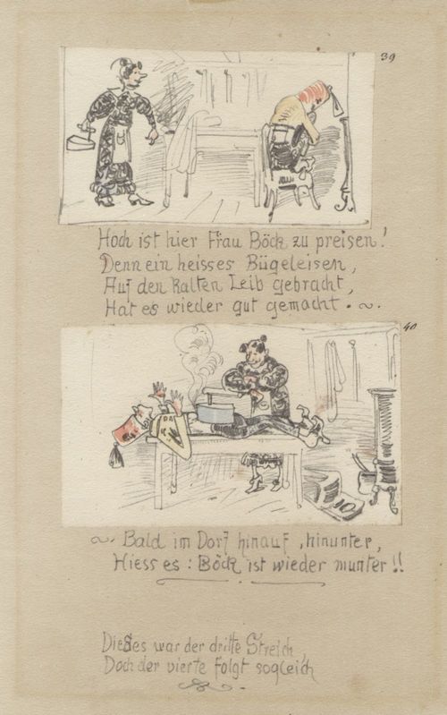 Busch, Wilhelm: Max und Moritz, Dritter Streich, Blatt 21