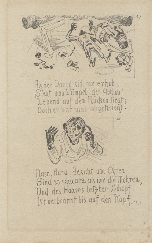 Busch, Wilhelm: Max und Moritz, Vierter Streich, Blatt 27