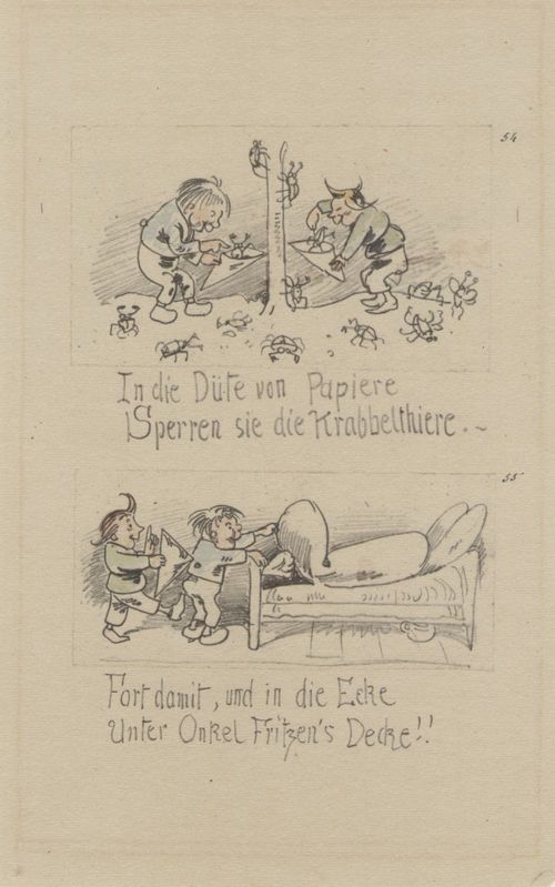 Busch, Wilhelm: Max und Moritz, Fnfter Streich, Blatt 31