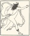 Beardsley, Aubrey Vincent: Illustration aus »The Savoy«, Apollo verfolgt Daphne