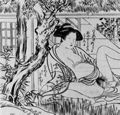 Suzuki Harunobu: Schöne bei vergnüglichem Spiel an einer Quelle