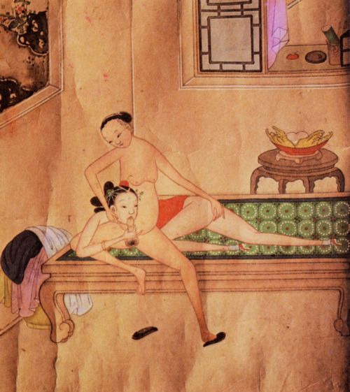 Chinesischer Knstler des 18. Jahrhunderts: [Mdchen befriedigt oral den Mann]