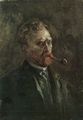 Gogh, Vincent Willem van: Selbstbildnis mit Pfeife