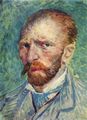 Gogh, Vincent Willem van: Selbstbildnis, barhaupt, mit hellblauer Krawatte