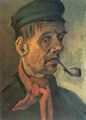 Gogh, Vincent Willem van: Kopf eines Bauern mit Tonpfeife