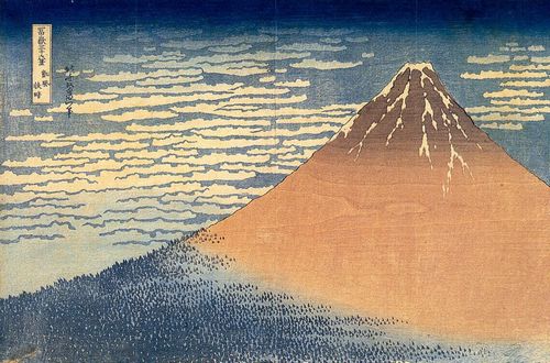 Katsushika Hokusai: Aus der Serie »36 Ansichten des Fuji«: Der rote Fuji