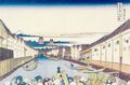 Katsushika Hokusai: Aus der Serie »36 Ansichten des Fuji«: Nihonbashi-Brücke in Edo