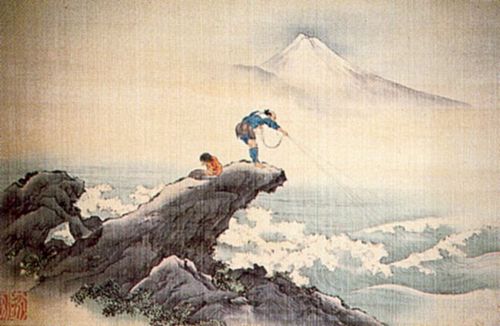 Katsushika Hokusai: Aus der Serie »36 Ansichten des Fuji«: Nach Kajikazawa, Koshu