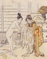 Katsushika Hokusai: Baden eines Kindes
