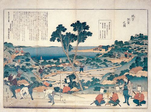 Katsushika Hokusai: Besichtigung der Örtlichkeiten